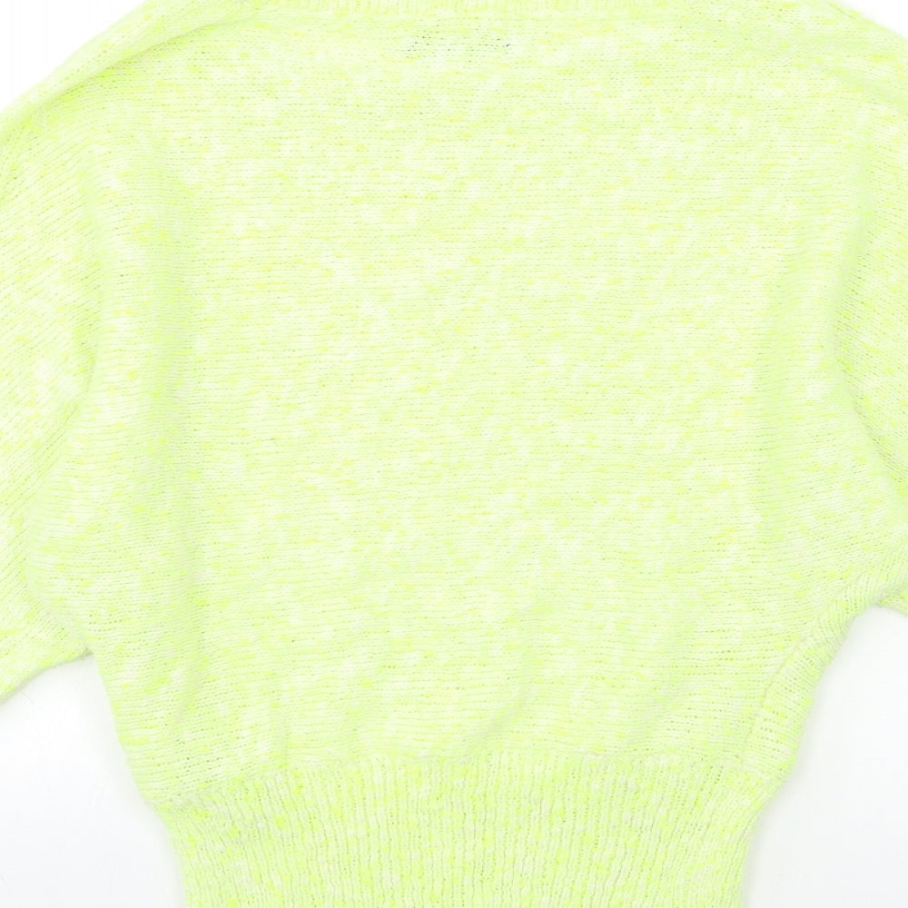 Skunkfunk Womens Yellow  Knit Pullover Jumper Size L