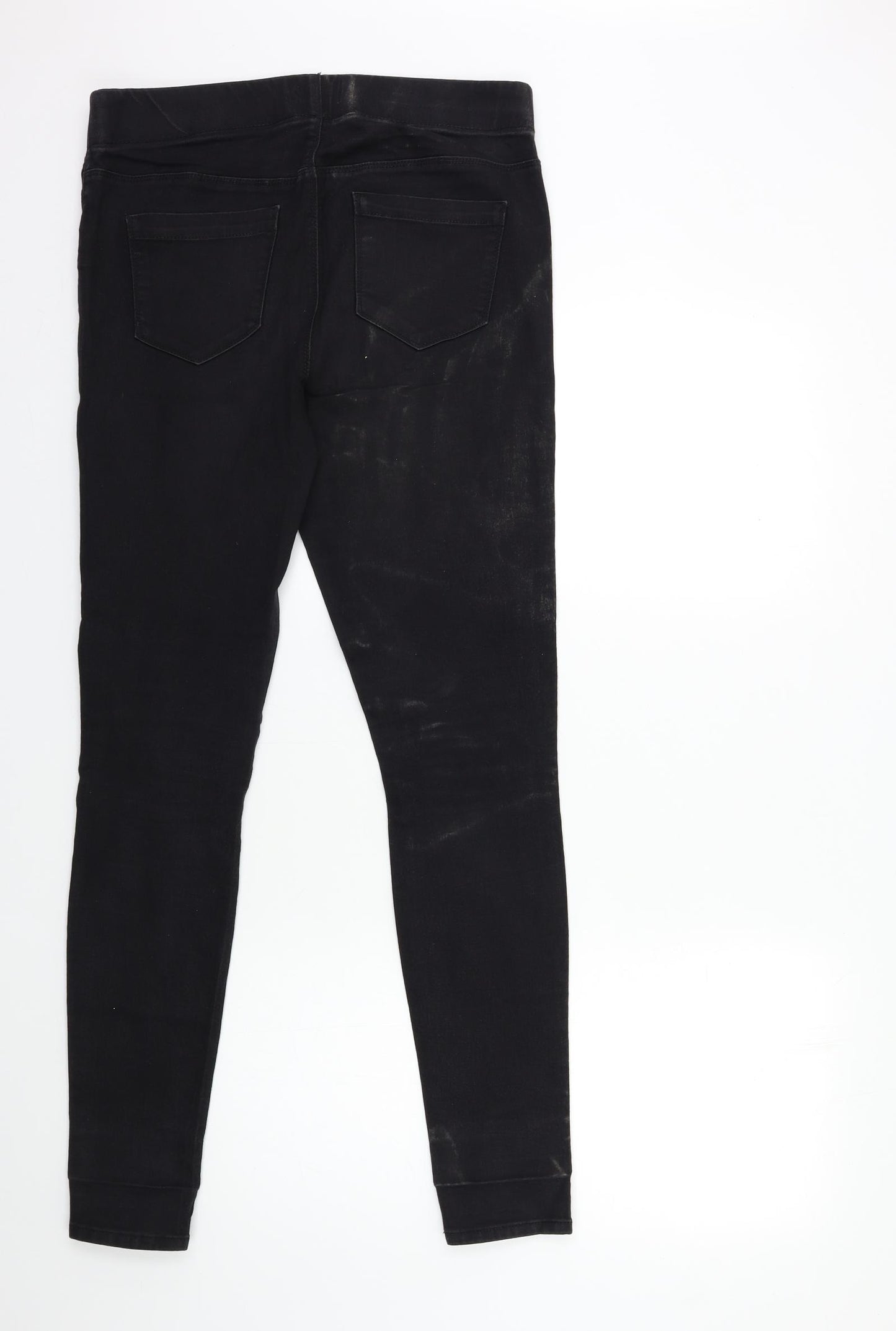 Matalan Womens Black  Denim Jegging Jeans Size 12 L28 in
