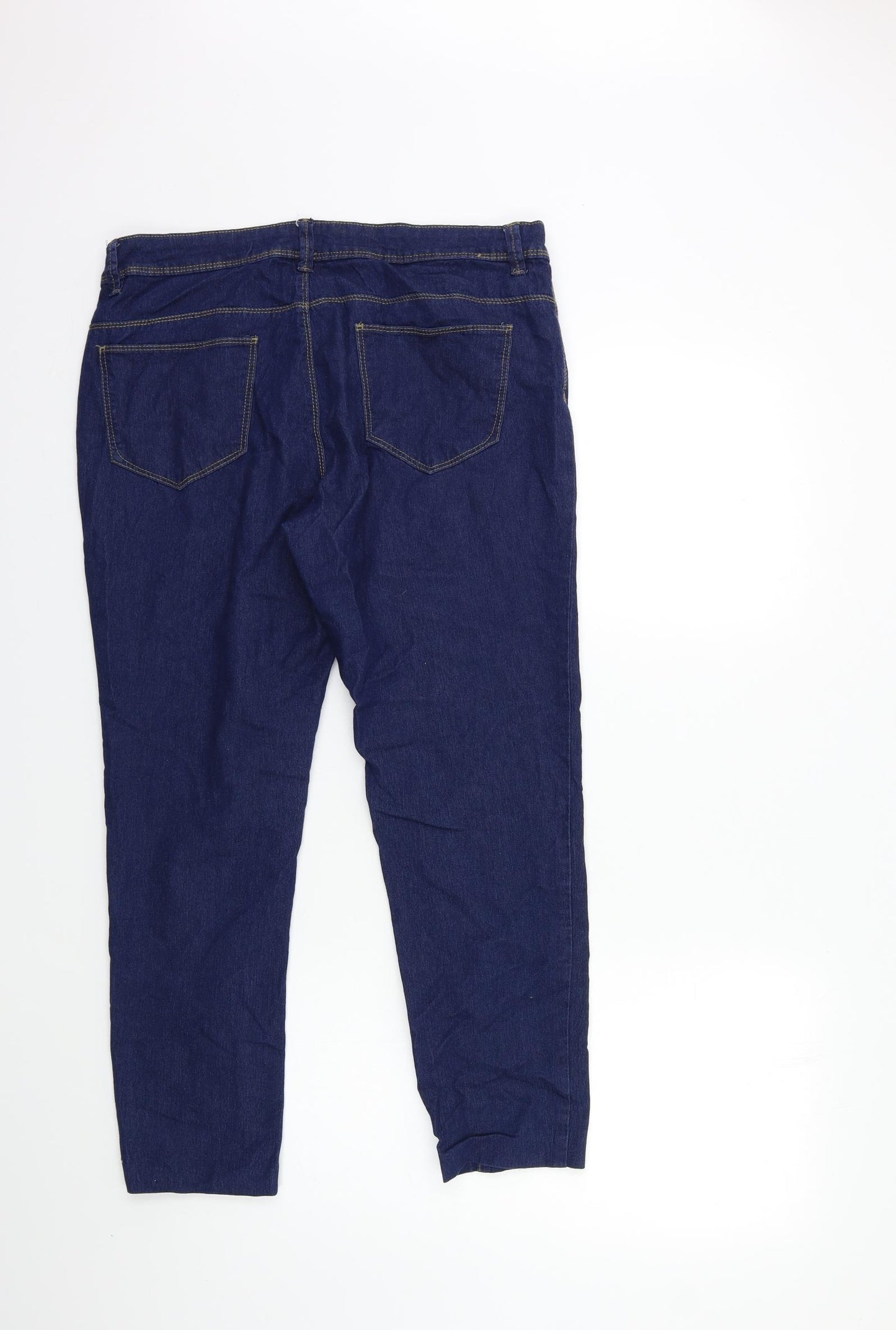 Denim & Co. Womens Blue  Denim Skinny Jeans Size 10 L25 in
