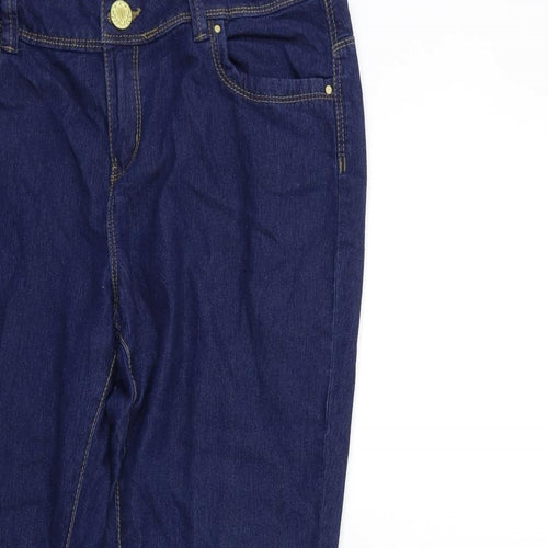 Denim & Co. Womens Blue  Denim Skinny Jeans Size 10 L25 in