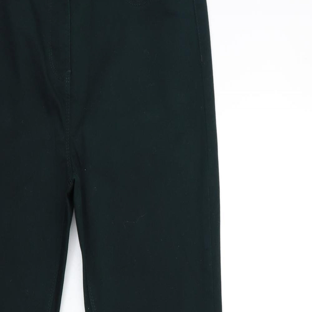 M&Co Womens Green  Denim Skinny Jeans Size 12 L30 in