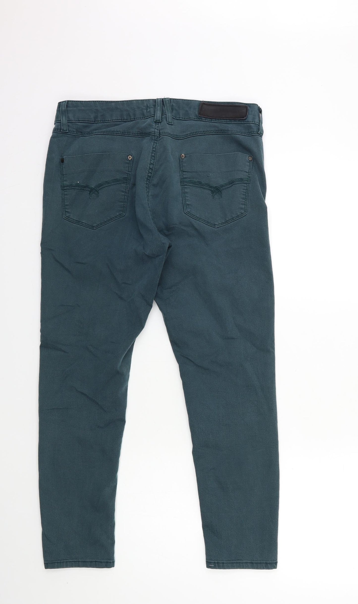Marks and Spencer Womens Green  Denim Jegging Jeans Size 14 L26 in