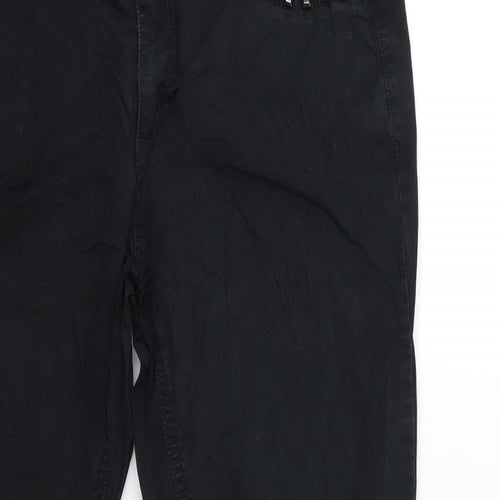 Street One Womens Black  Denim Straight Jeans Size 34 in L25 in