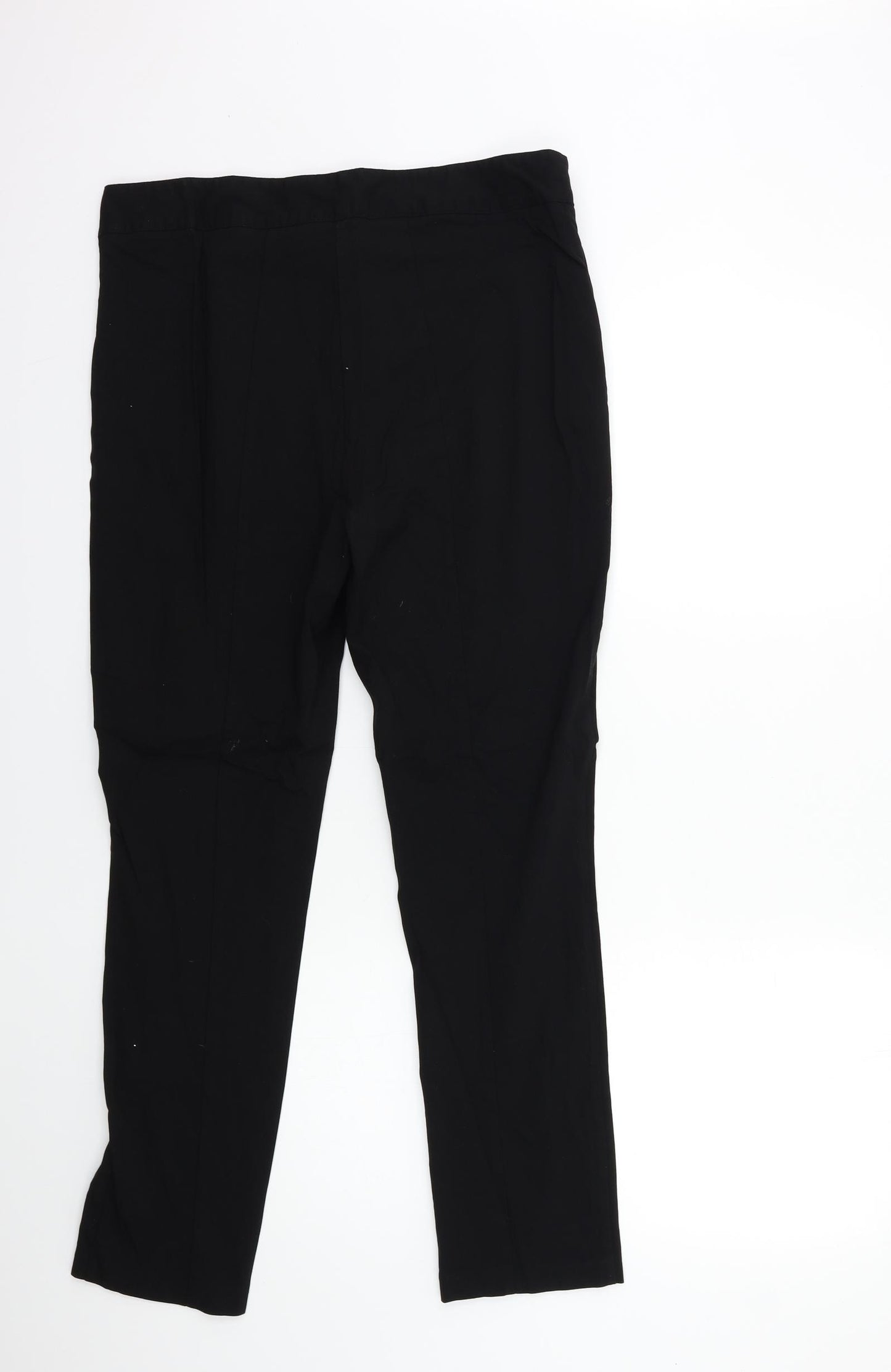 Preworn Womens Black   Trousers  Size 32 in L28 in