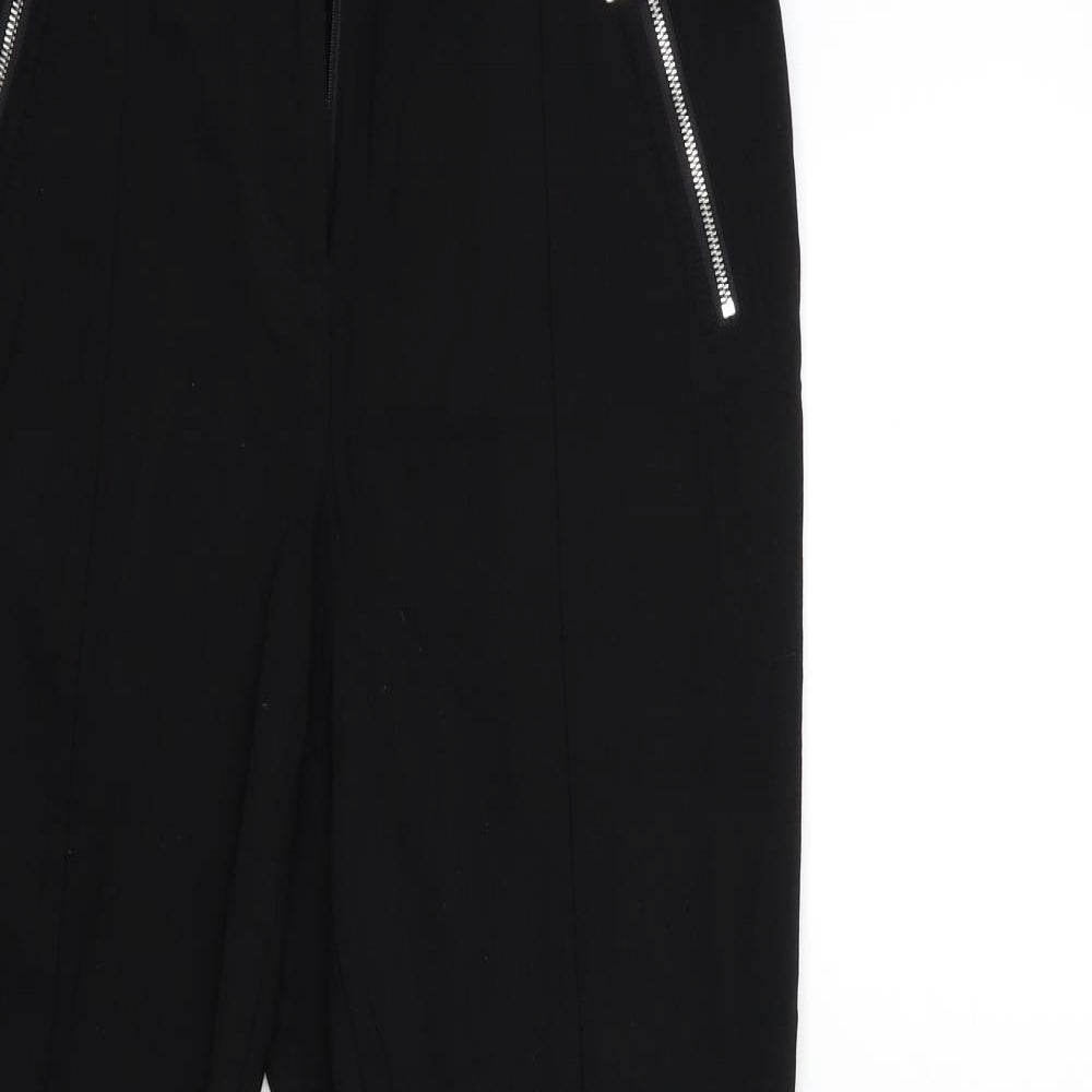 Preworn Womens Black   Trousers  Size 32 in L28 in