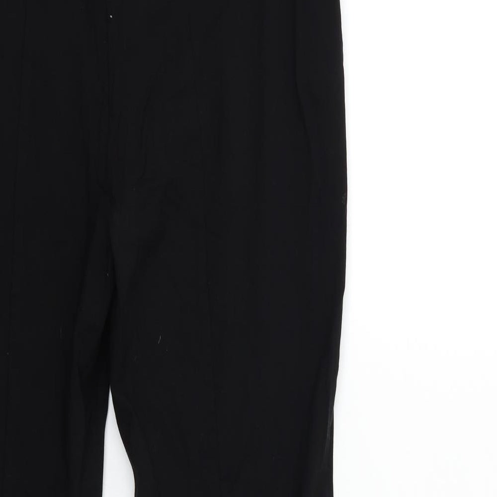 Preworn Womens Black   Trousers  Size 32 in L28 in