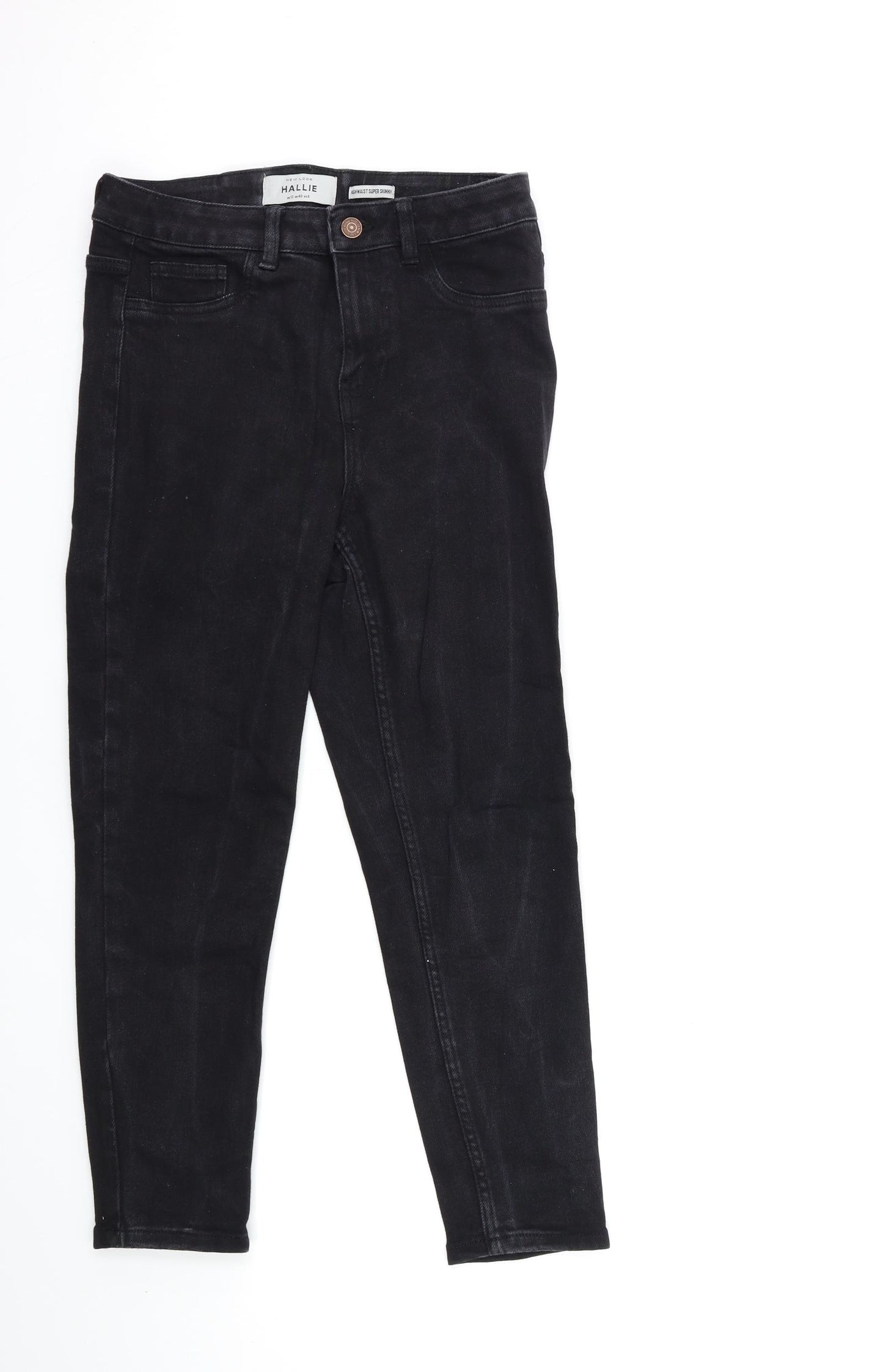 New Look Womens Black  Denim Skinny Jeans Size 12 L25 in