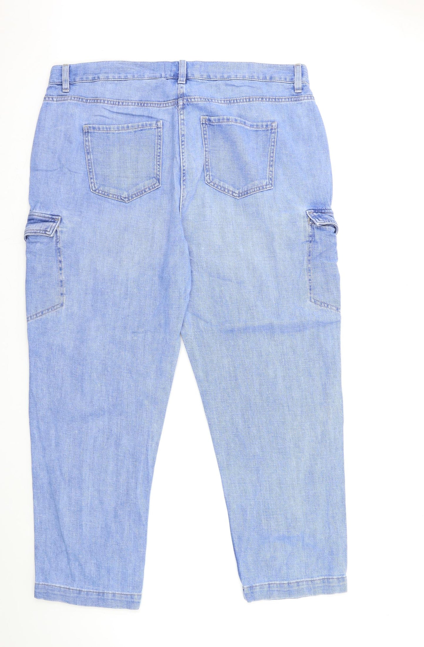 NEXT Womens Blue  Denim Mom Jeans Size 20 L30 in