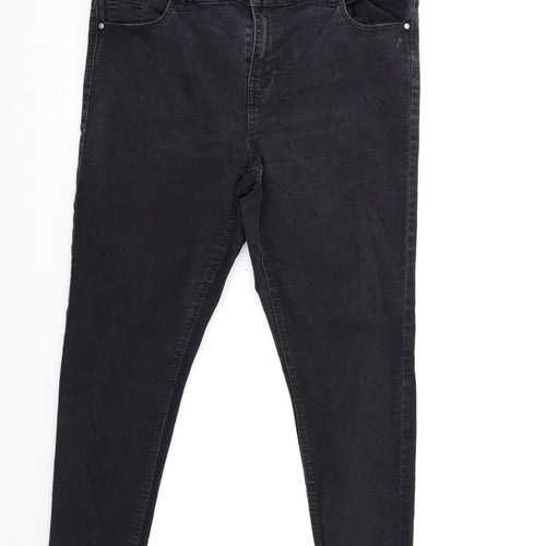 George Mens Black  Denim Skinny Jeans Size 18 L28 in
