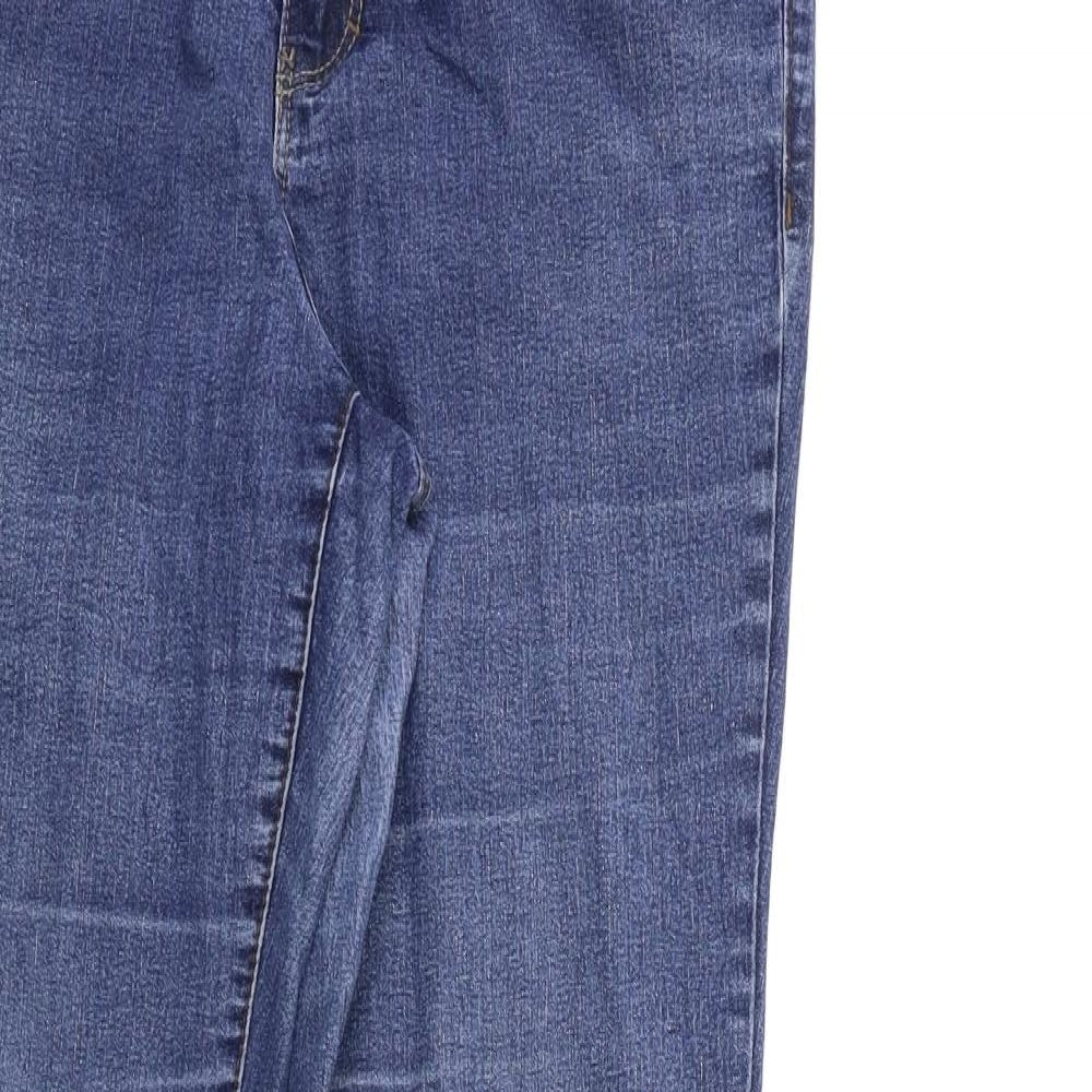 Dorothy Perkins Womens Blue  Denim Straight Jeans Size 14 L30 in
