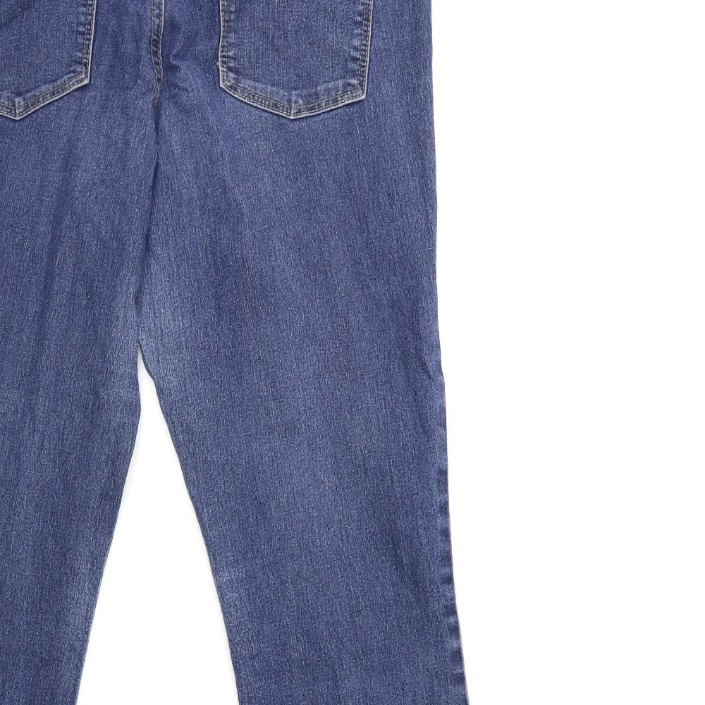 Dorothy Perkins Womens Blue  Denim Straight Jeans Size 14 L30 in