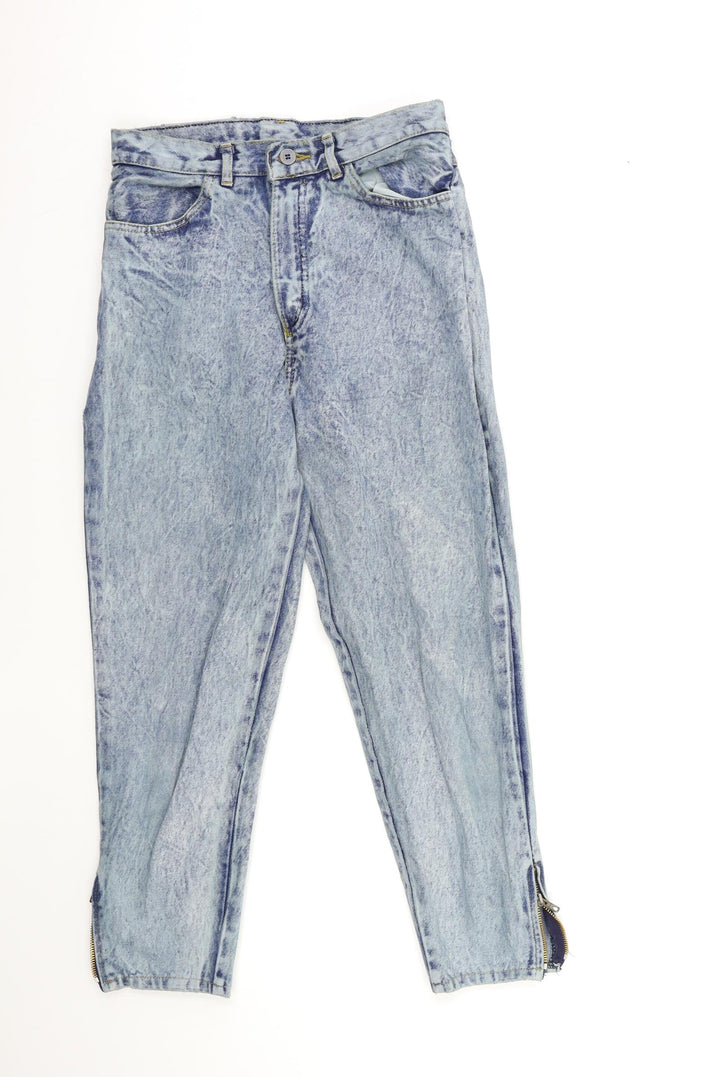 Preworn Womens Blue  Denim Mom Jeans Size 26 in L25 in