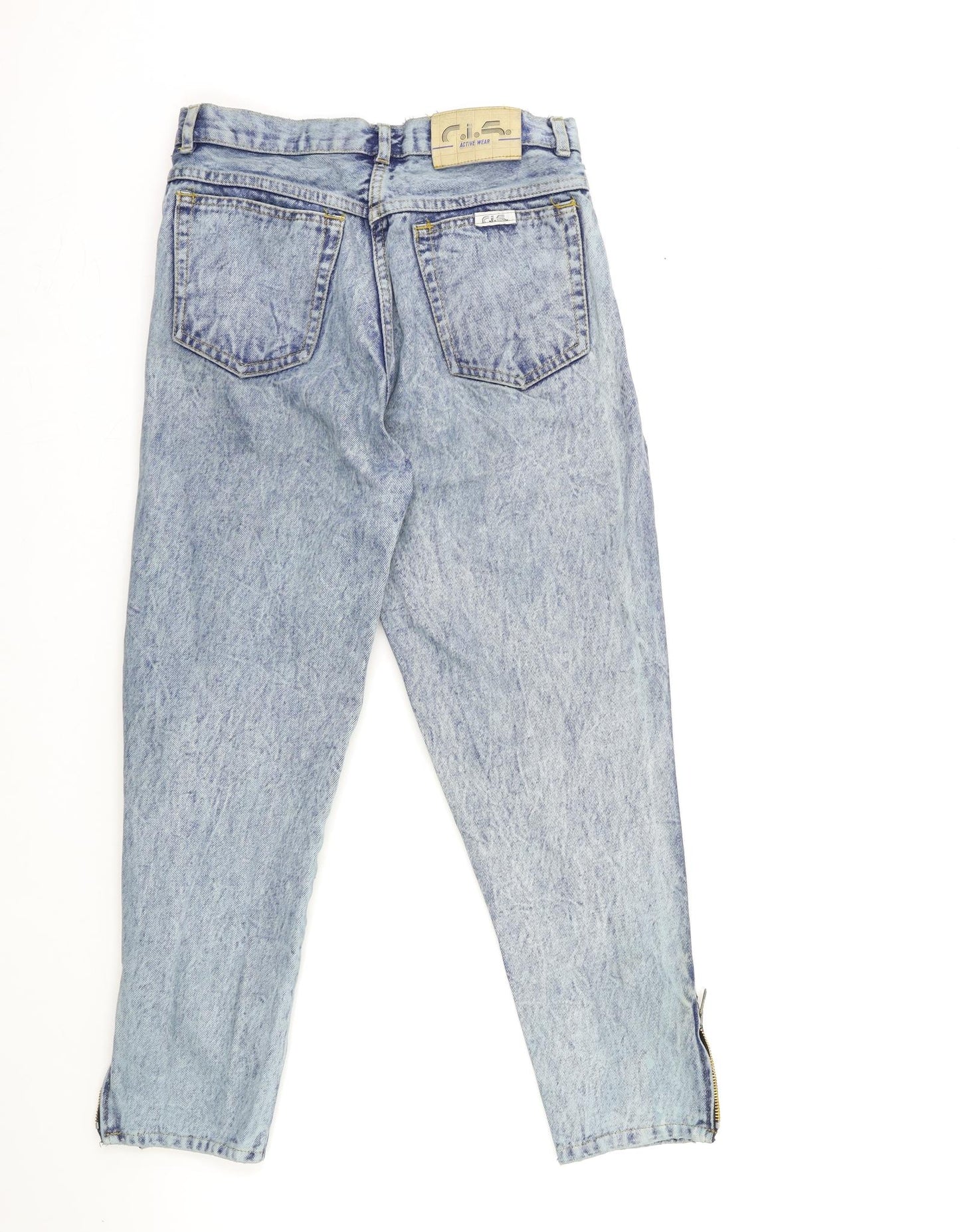Preworn Womens Blue  Denim Mom Jeans Size 26 in L25 in