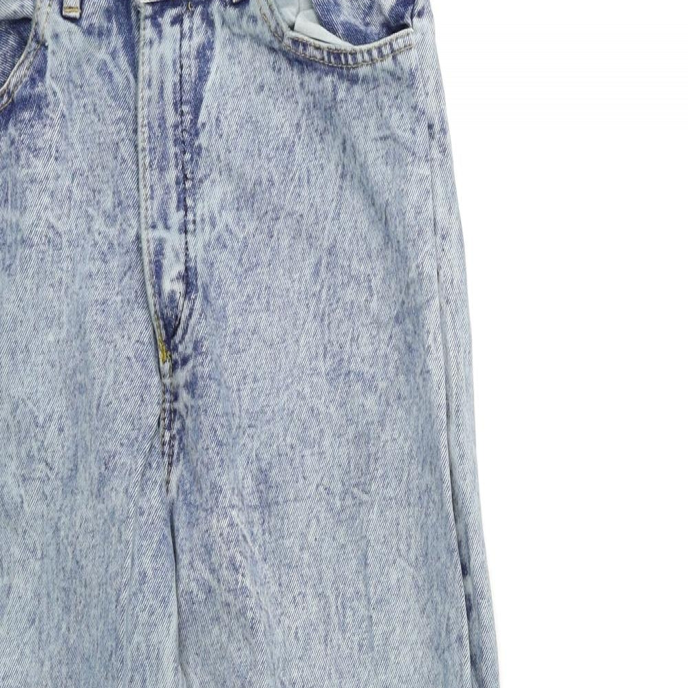 Preworn Womens Blue  Denim Mom Jeans Size 26 in L25 in