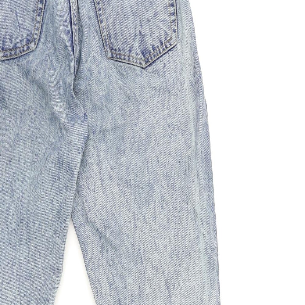 Preworn Womens Blue  Denim Mom Jeans Size 26 in L25 in