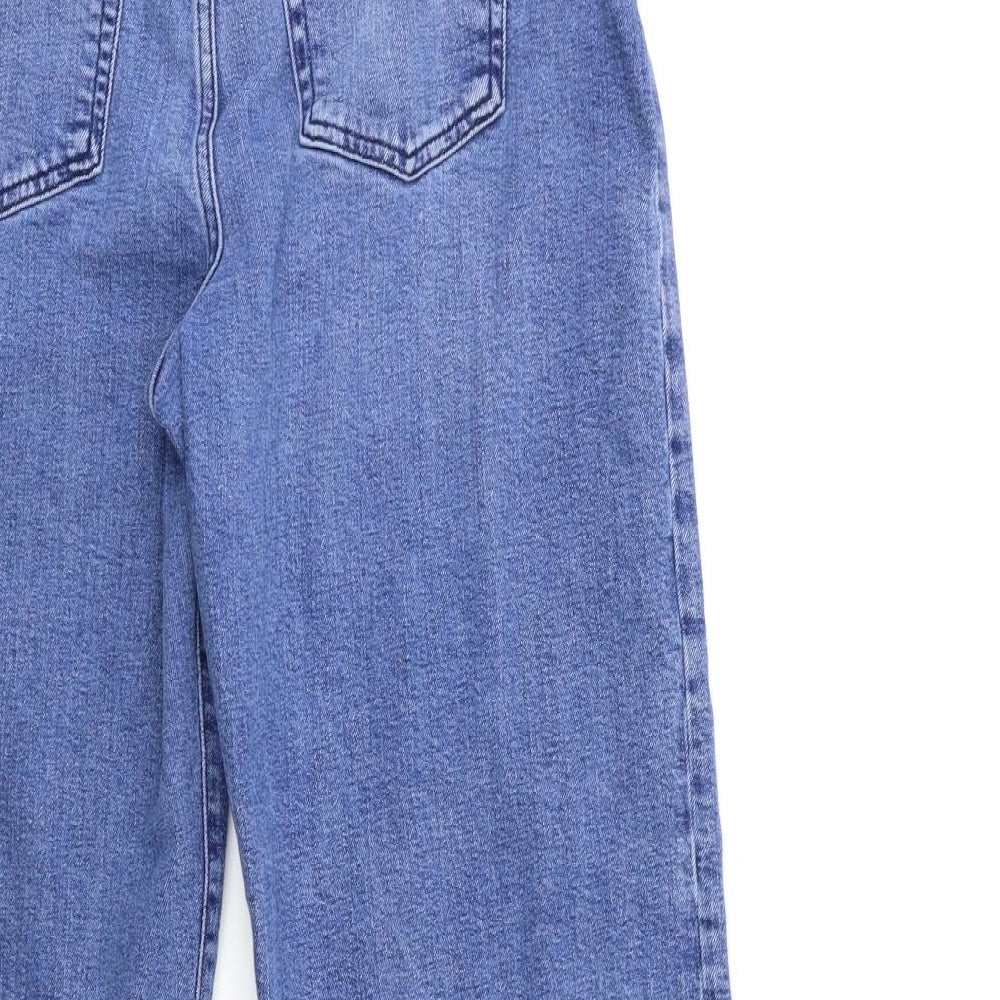 George Womens Blue  Denim Wide-Leg Jeans Size 16 L27 in