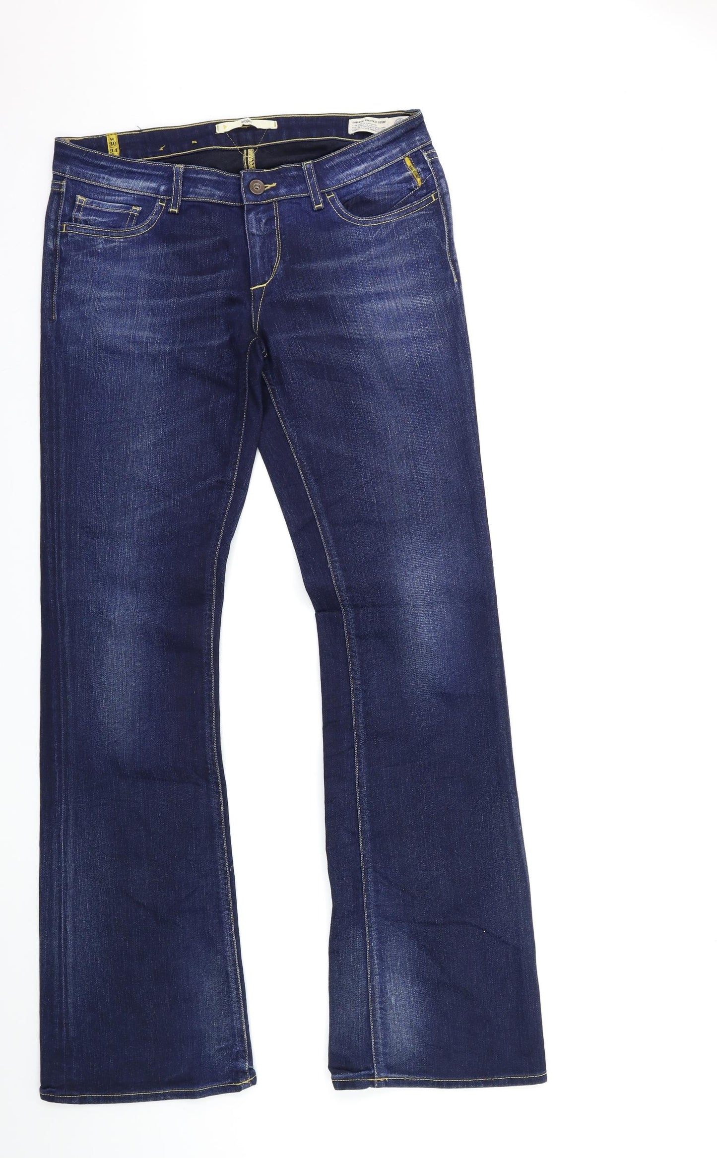 maltin pot Womens Blue  Denim Flared Jeans Size 30 in L34 in