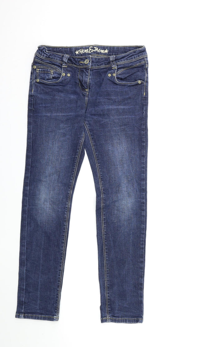 Here + There Womens Blue  Denim Skinny Jeans Size 26 in L26 in