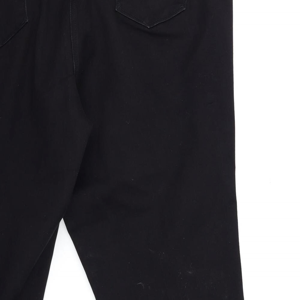 David Emanuel Womens Black  Denim Skinny Jeans Size 24 L28 in