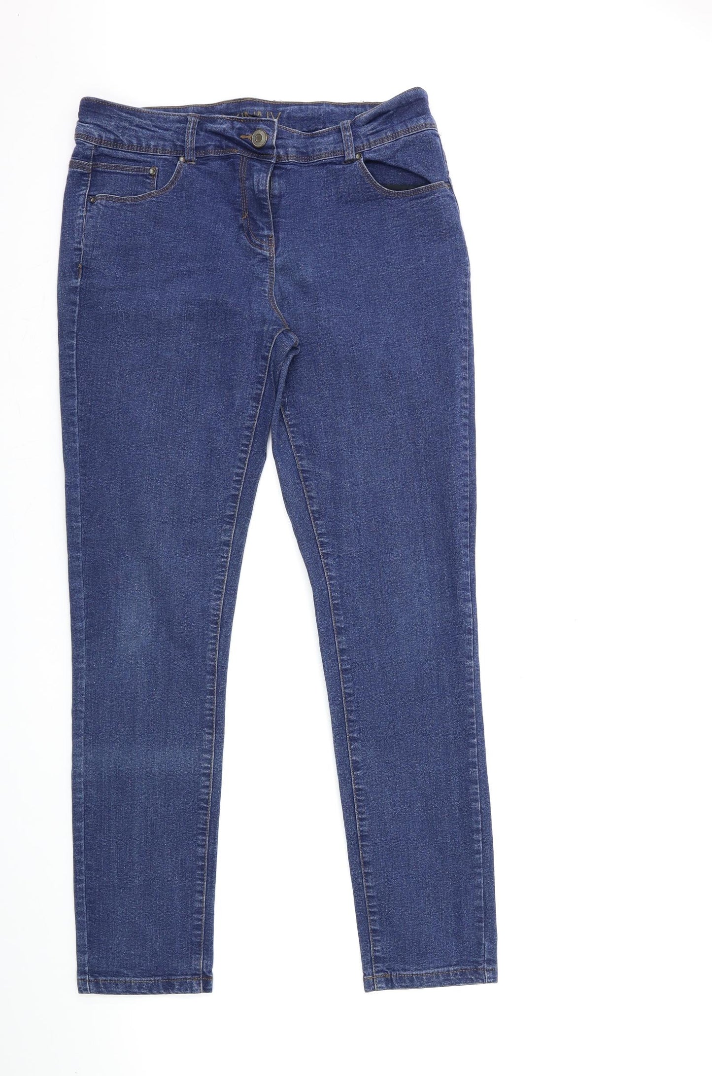 George Womens Blue  Denim Skinny Jeans Size 14 L30 in