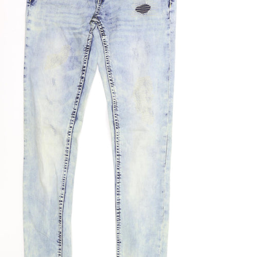 Multiblu Womens Blue  Denim Skinny Jeans Size 36 in L34 in