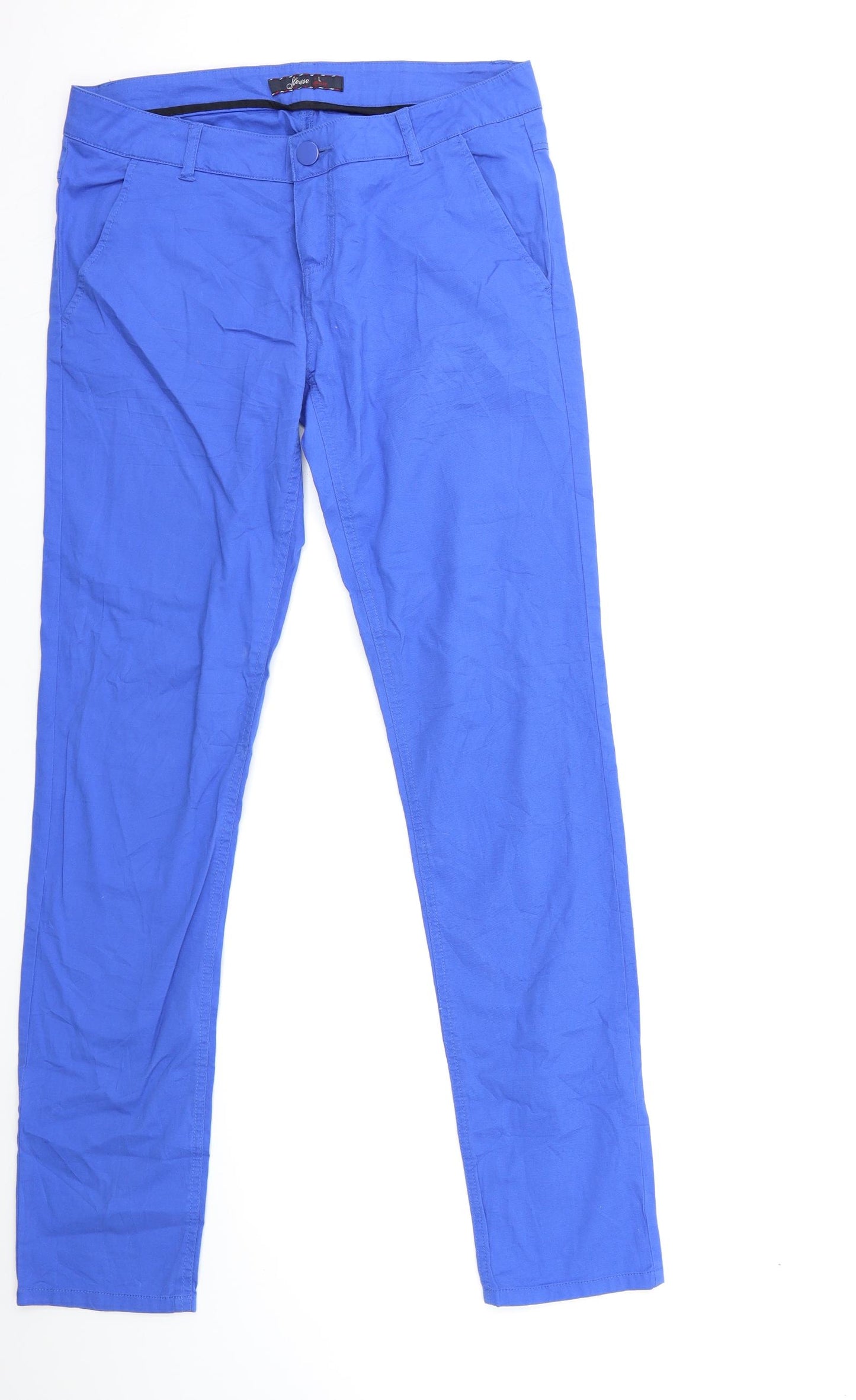 House Womens Blue   Chino Trousers Size L L34 in