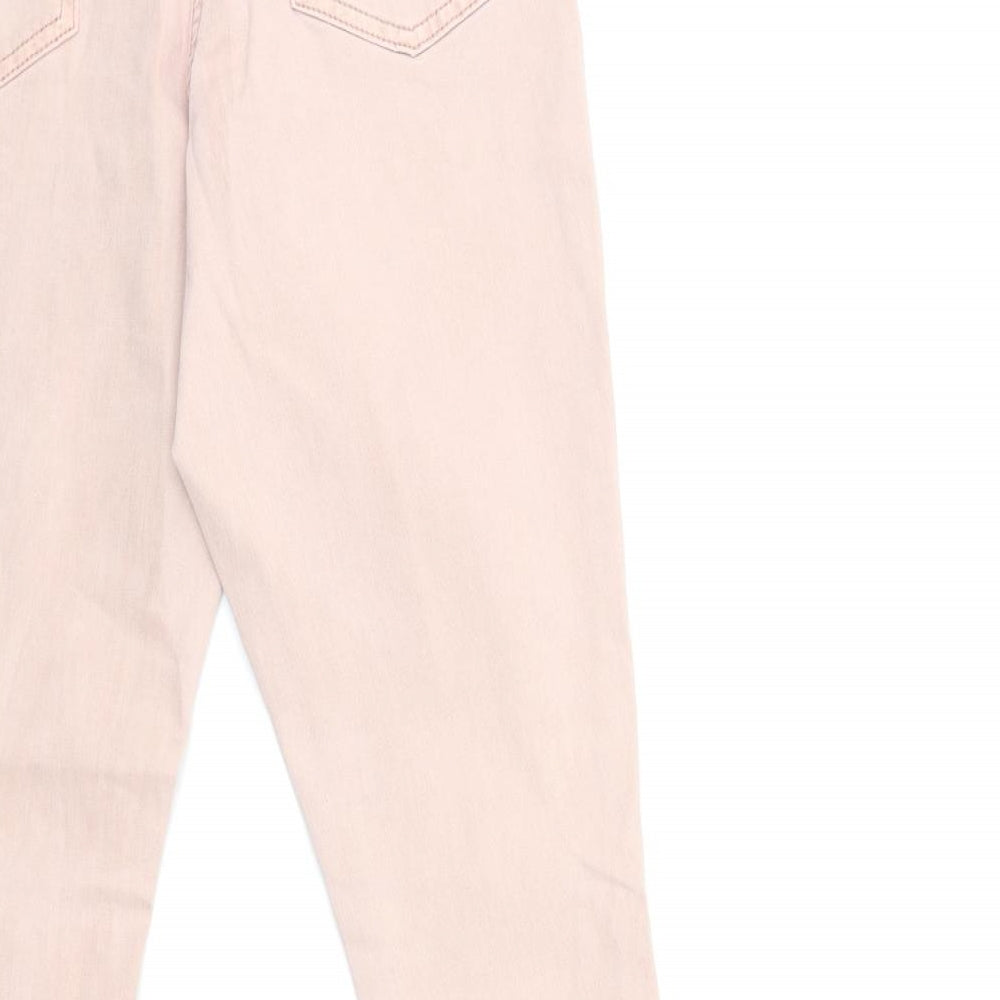 George Womens Pink  Denim Skinny Jeans Size 8 L26 in