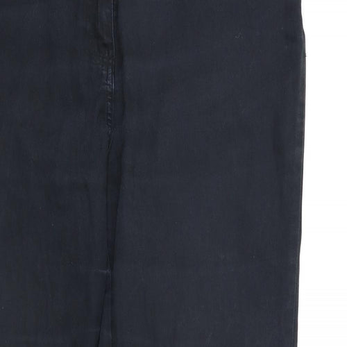Preworn Womens Black  Denim Straight Jeans Size 18 L30 in