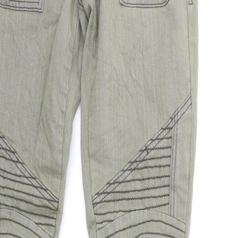 Crafted Womens Green  Denim Skinny Jeans Size 10 L34 in