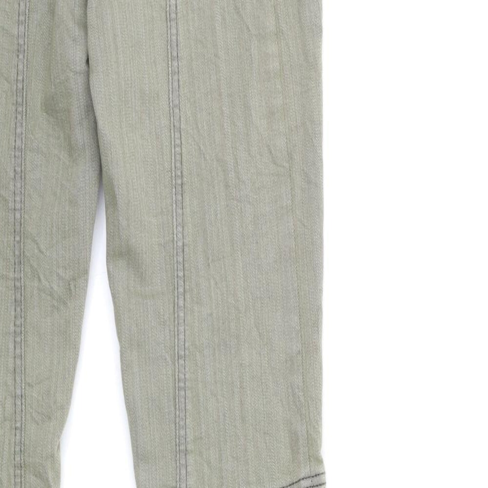 Crafted Womens Green  Denim Skinny Jeans Size 10 L34 in