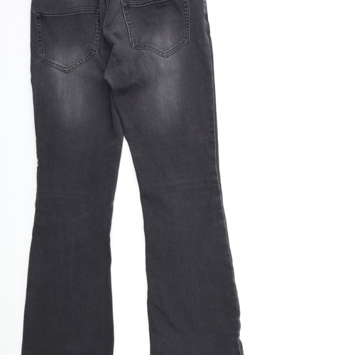 villa Womens Grey  Denim Flared Jeans Size 28 in L31 in