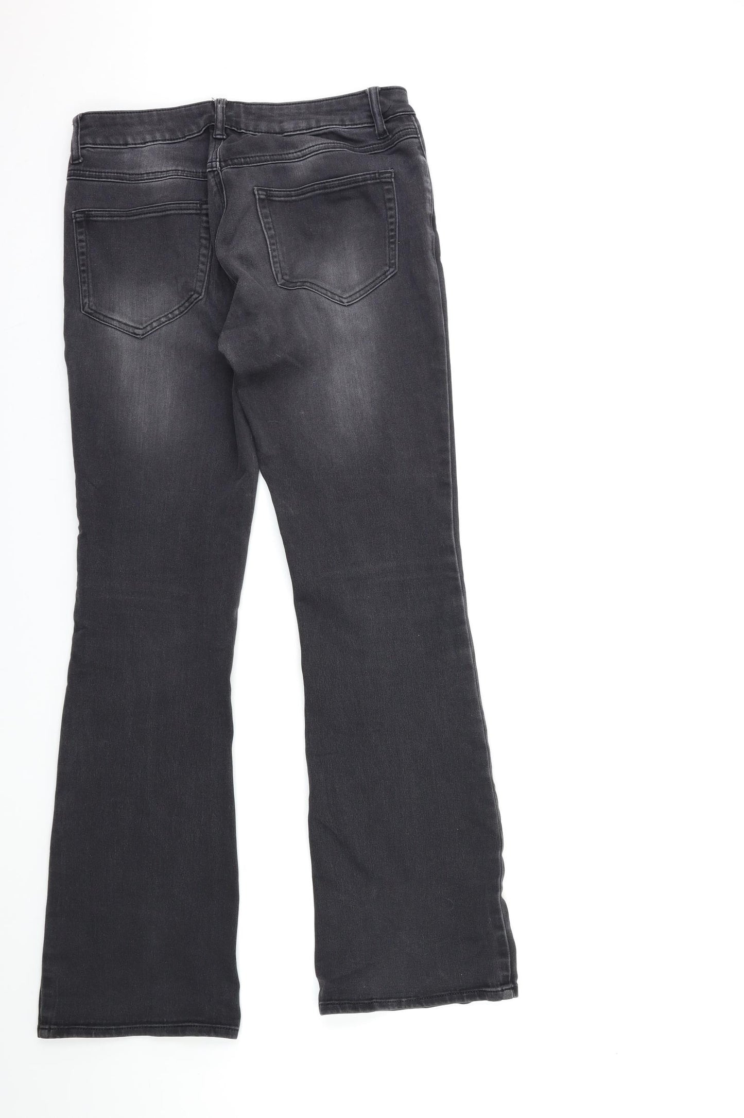 villa Womens Grey  Denim Flared Jeans Size 28 in L31 in