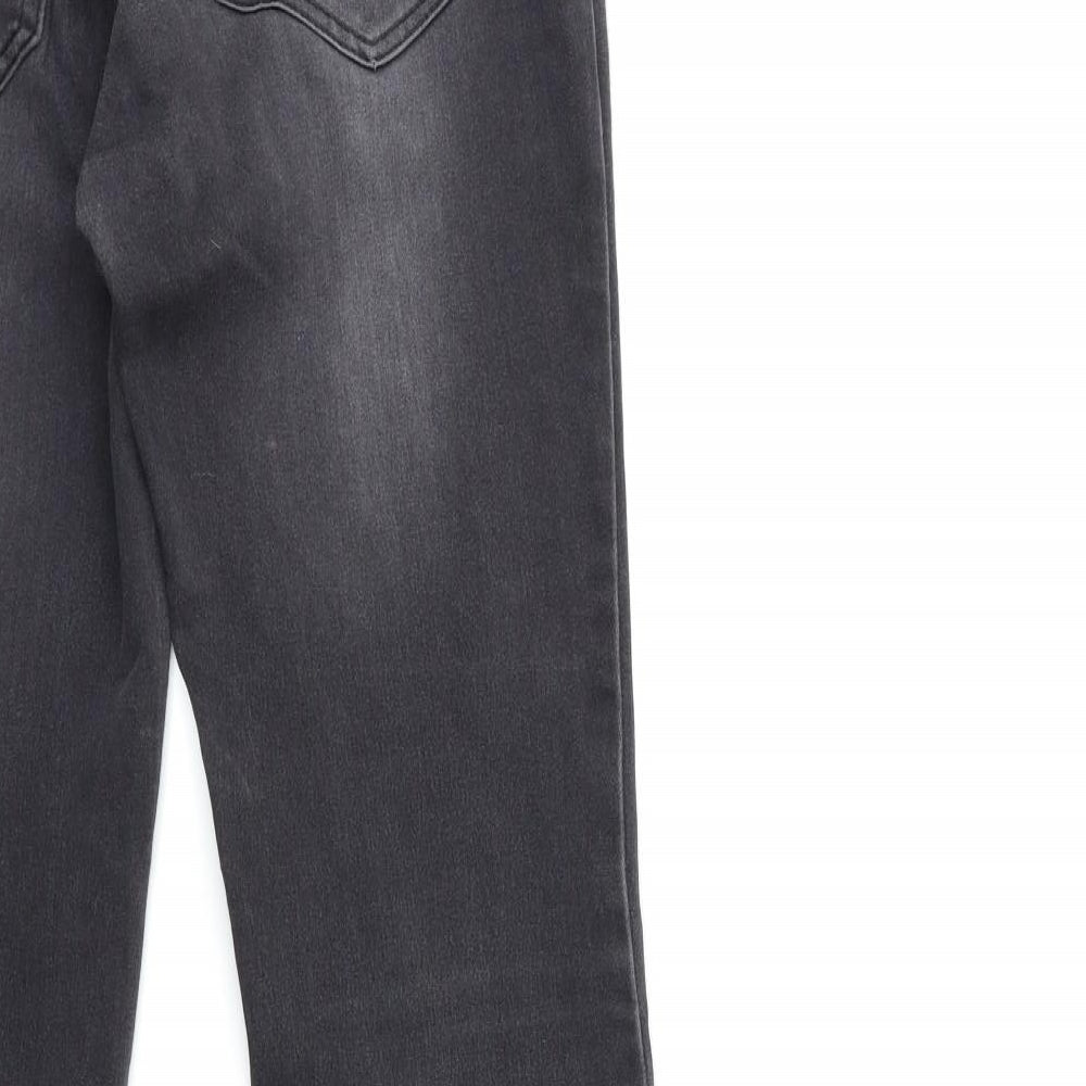 villa Womens Grey  Denim Flared Jeans Size 28 in L31 in
