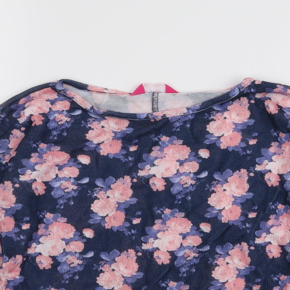 YD Girls Multicoloured Floral  Basic T-Shirt Size 10-11 Years