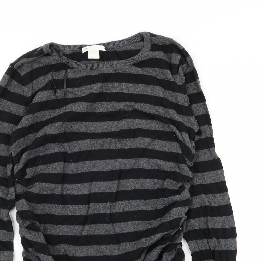 H&M Womens Multicoloured Striped  Pullover Jumper Size M