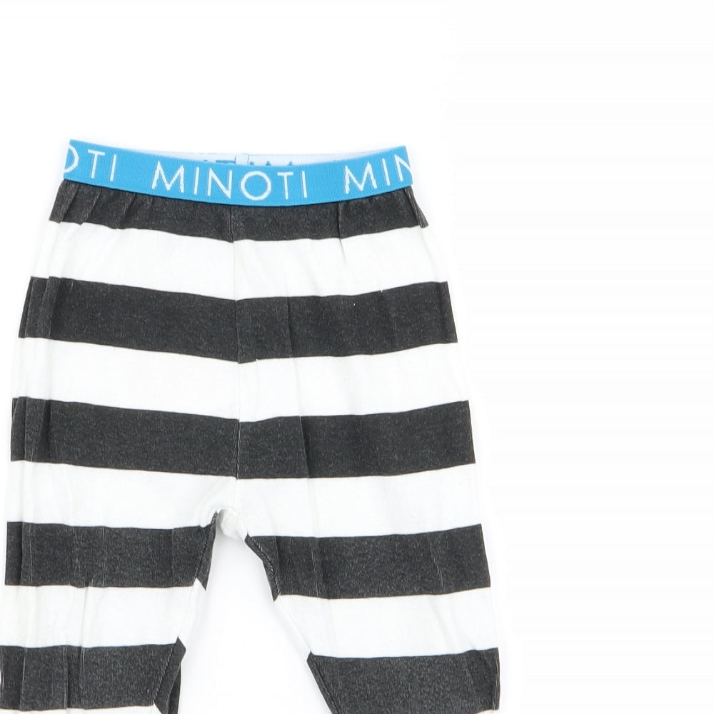 Minoti Boys Multicoloured Striped  Babydoll Pyjama Pants Size 18-24 Months