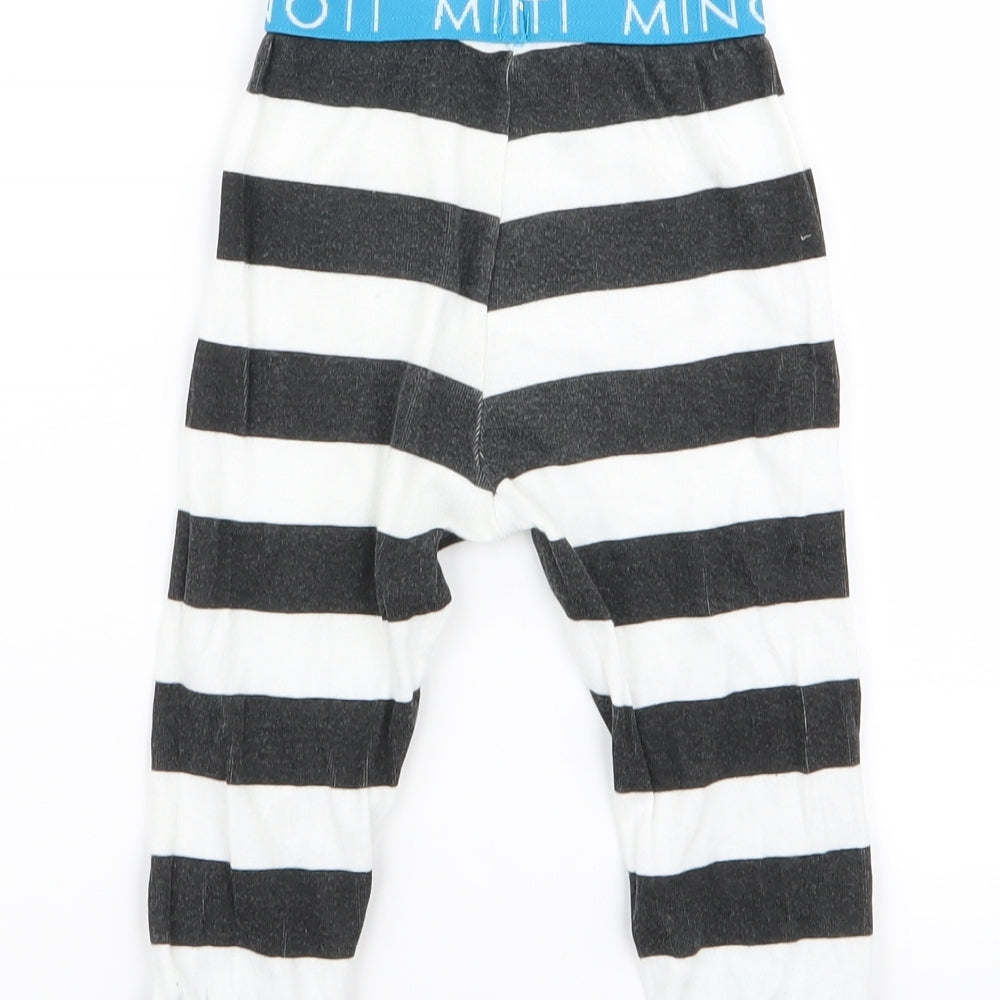 Minoti Boys Multicoloured Striped  Babydoll Pyjama Pants Size 18-24 Months