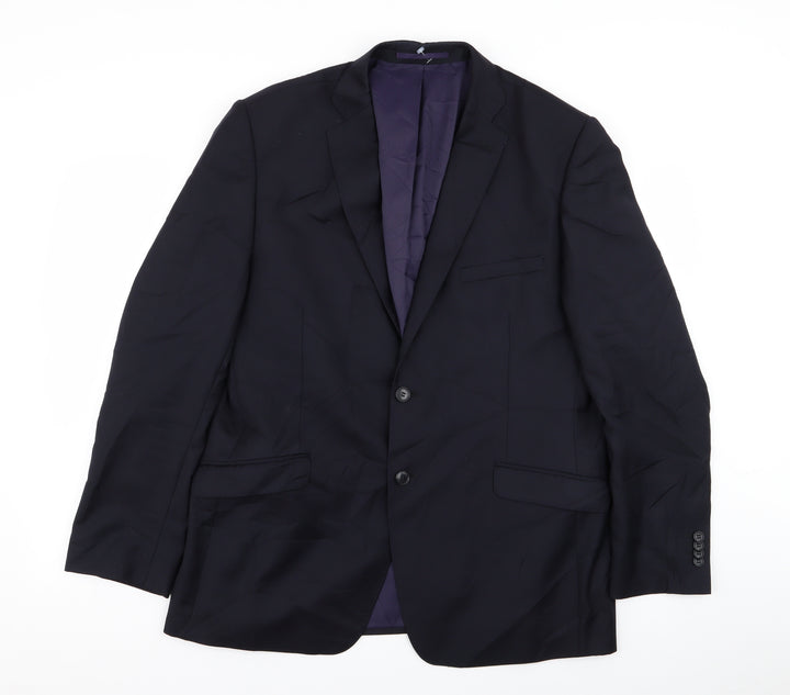 Daniel Hetcher Mens Blue Jacket Blazer Size 38