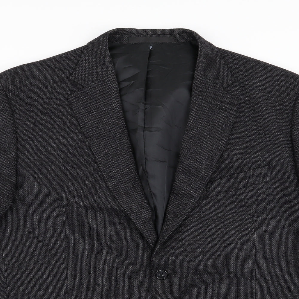 M&S Mens Grey   Jacket Blazer Size 44