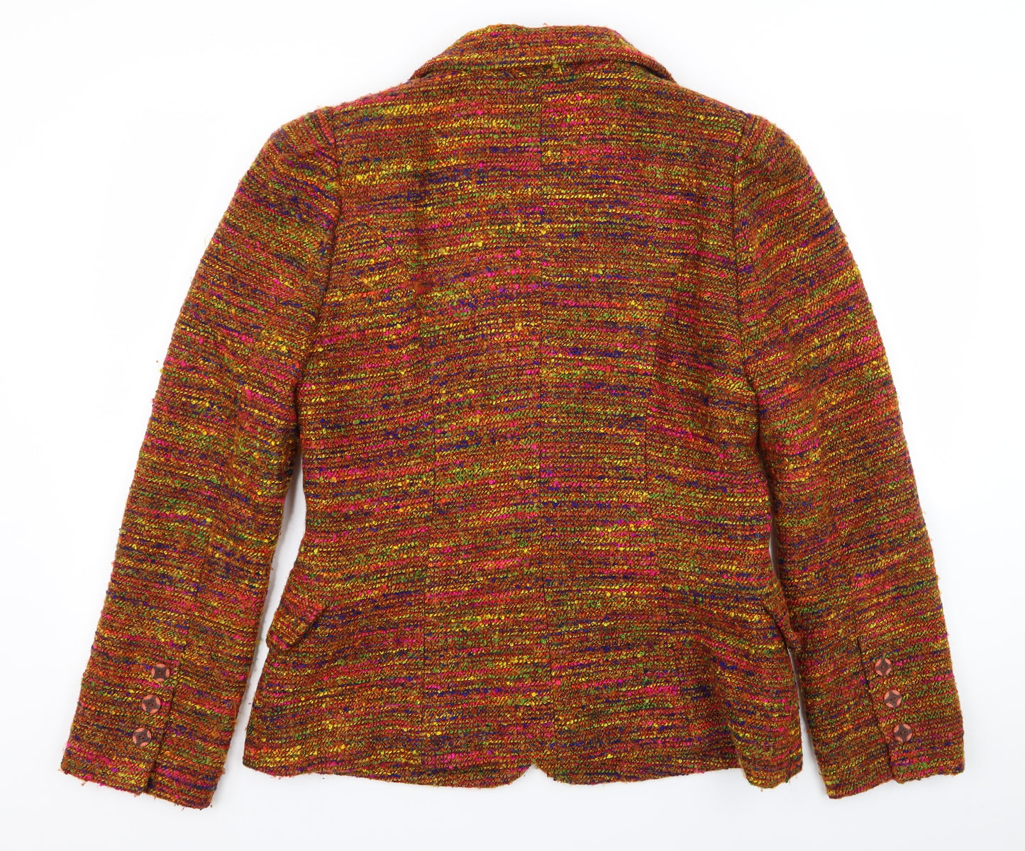 bazar Womens Multicoloured Striped  Jacket Blazer Size 16