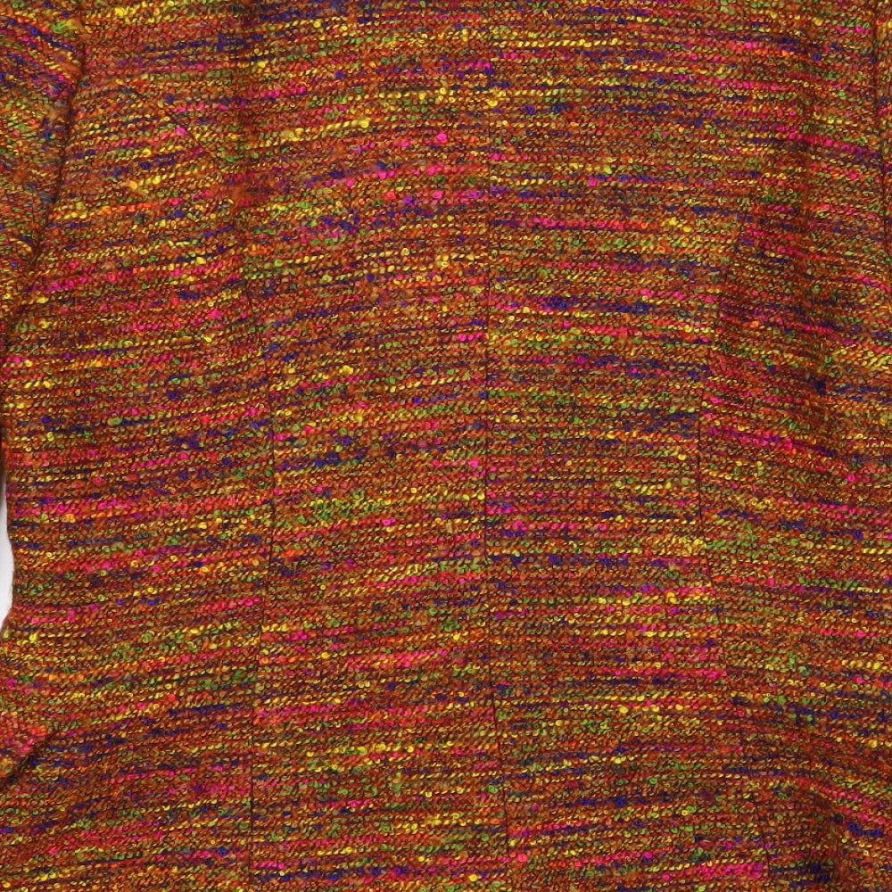 bazar Womens Multicoloured Striped  Jacket Blazer Size 16