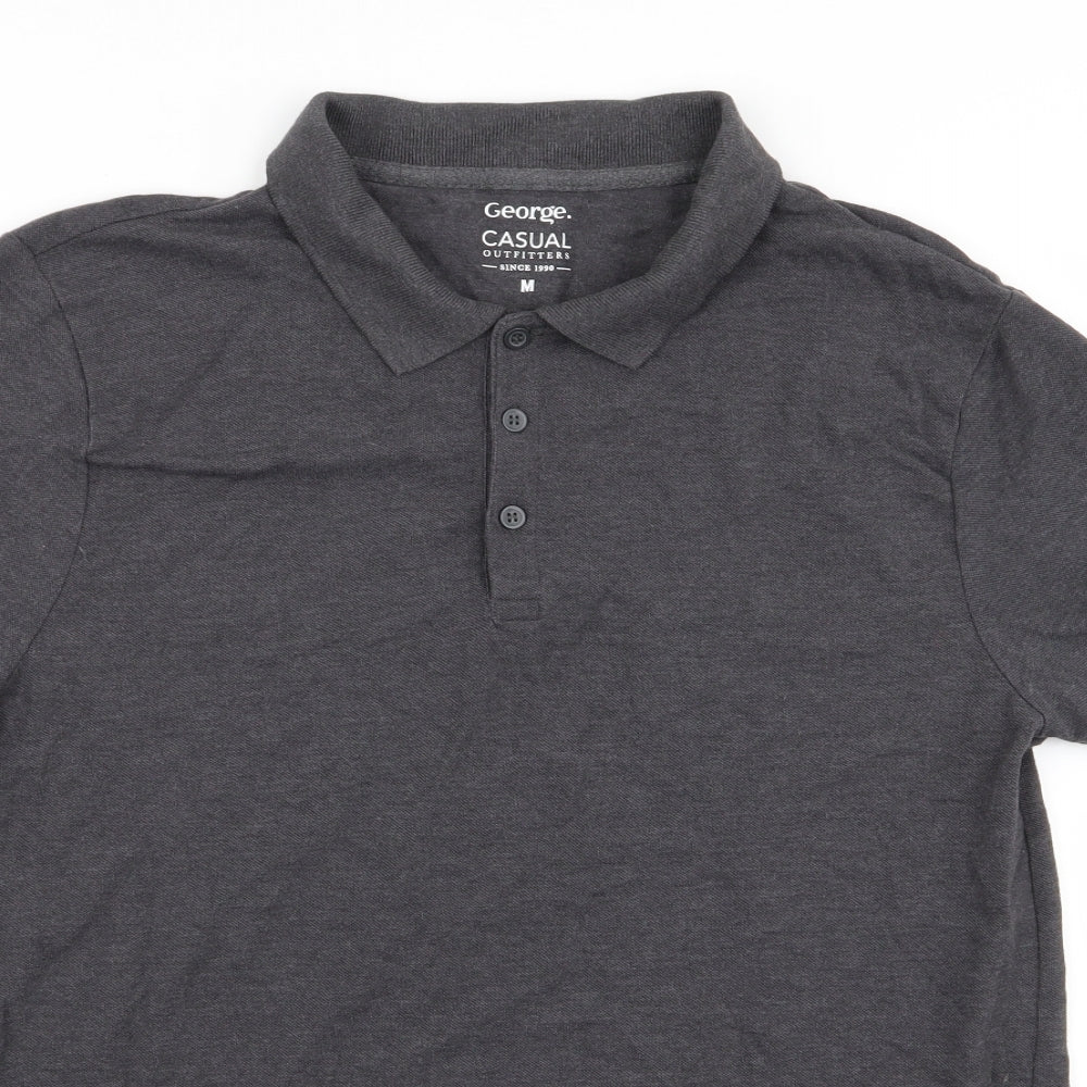 Asda George Mens Grey    Polo Size M
