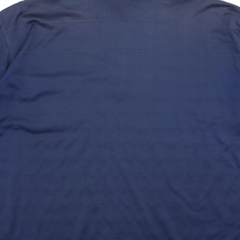 canda Mens Blue Striped   Polo Size S