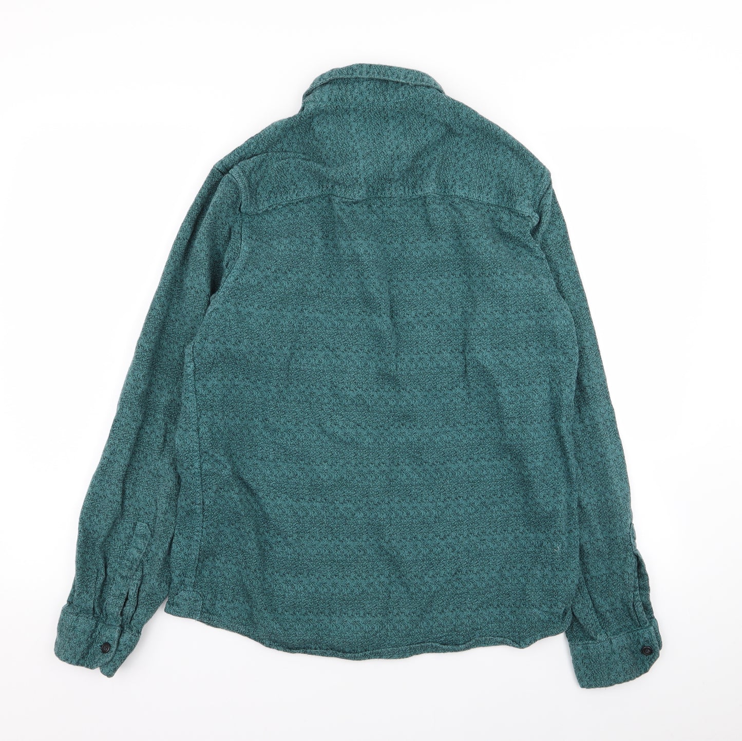 Topman Mens Green    Button-Up Size L