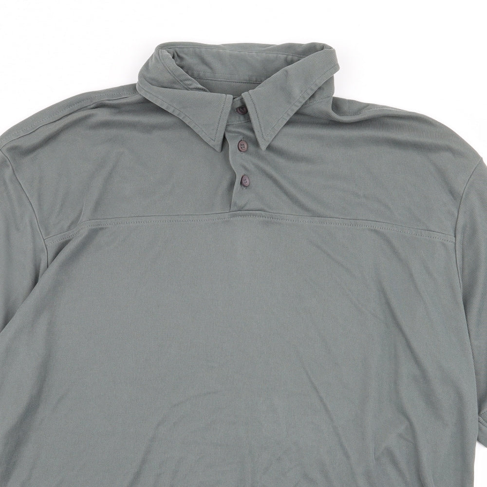 crease Mens Grey    Polo Size M
