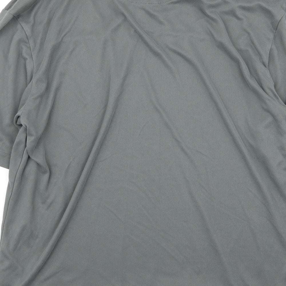 crease Mens Grey    Polo Size M
