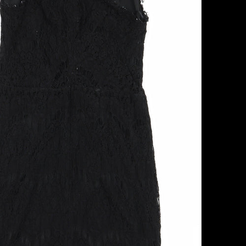 hearts and bows Womens Black Geometric  A-Line  Size 12