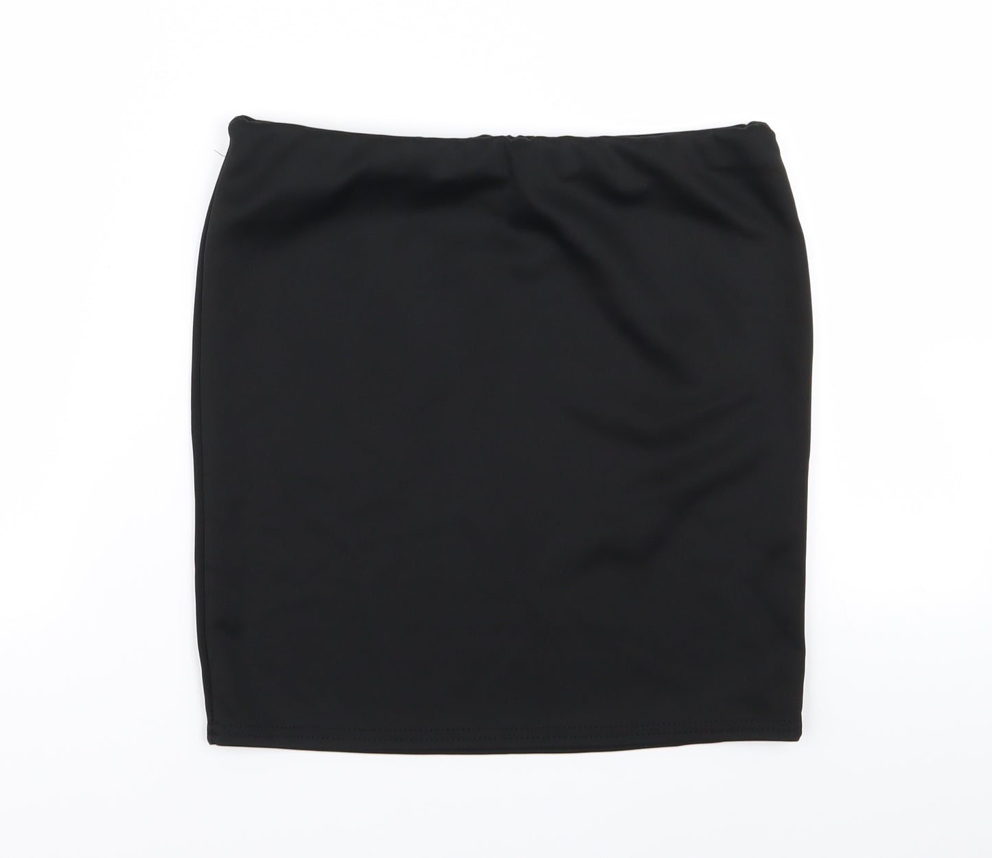 Boohoo Womens Black   Mini Skirt Size 12  - Stretch waistband