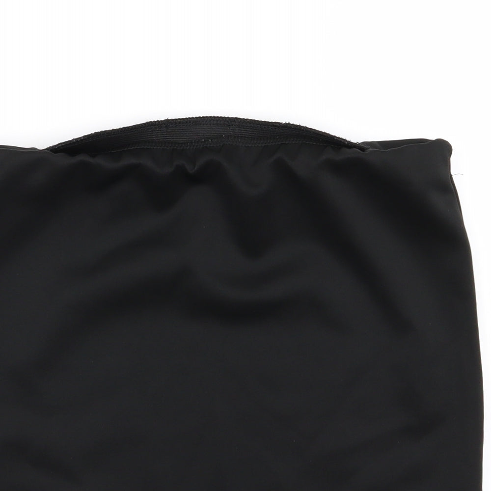 Boohoo Womens Black   Mini Skirt Size 12  - Stretch waistband