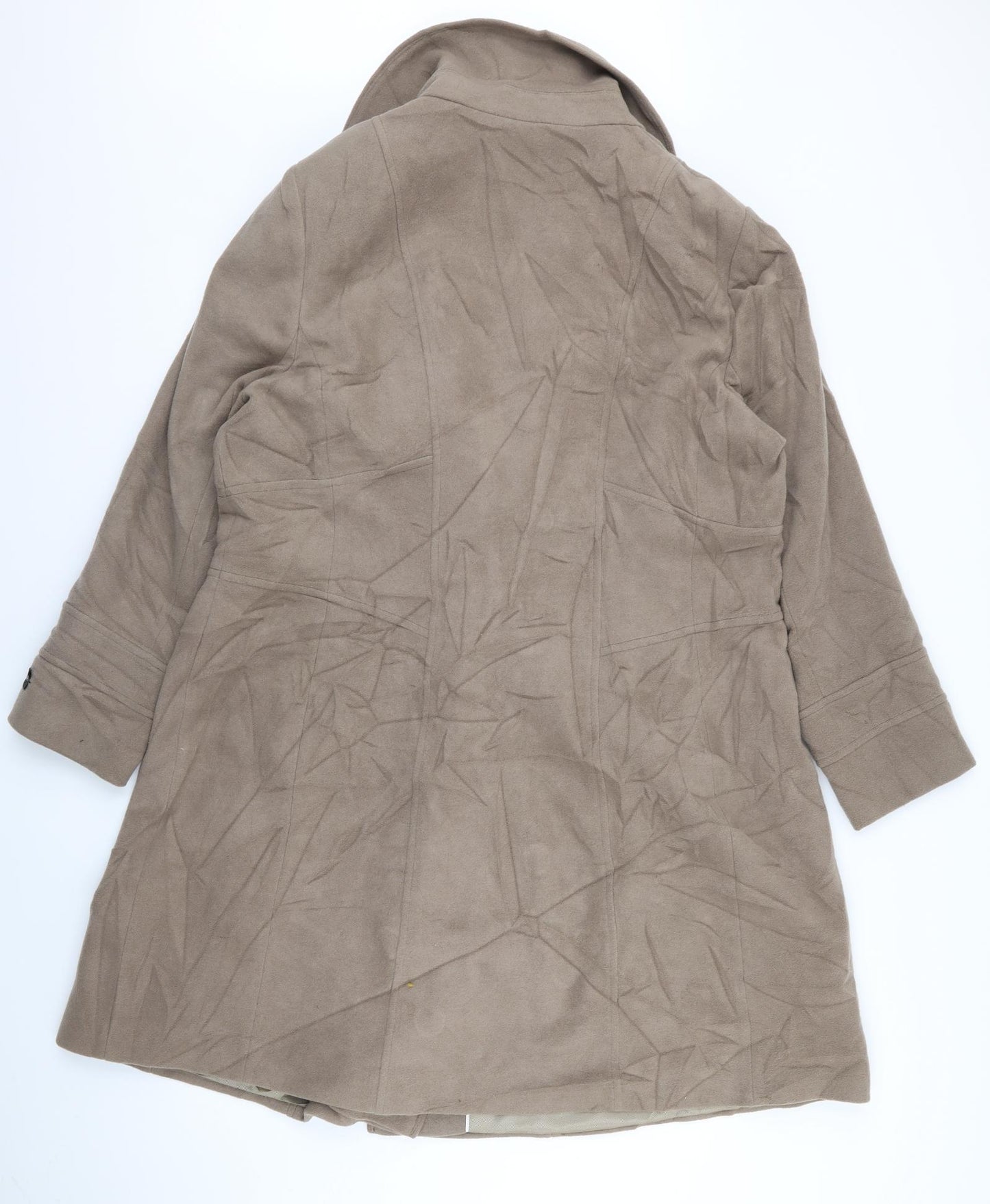 Debenhams Womens Beige   Overcoat Coat Size 20